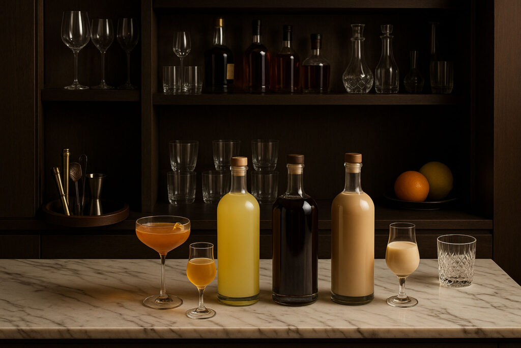 Como montar um bar elegante em casa com licores premium • Licores ...