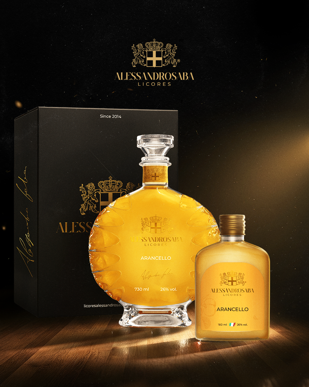 KITPROM02 - 1 Arancello 730ML + 1 Crema Arancello 180ML